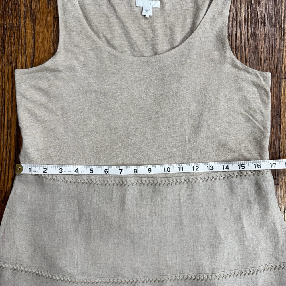 J. Jill Beige Sleeveless Midi Dress - Picture 15 of 16